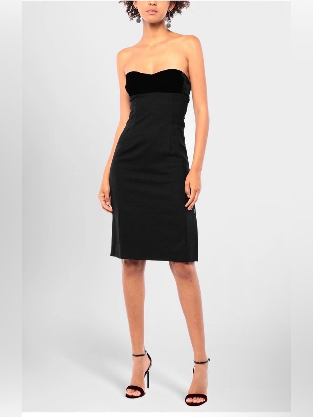 Valentino Classic Black Strapless Dress